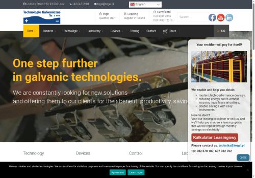 „TECHNOLOGIE GALWANICZNE” SPÓŁKA Z OGRANICZONĄ ODPOWIEDZIALNOŚCIĄ